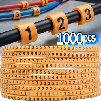 Kabelmarkierer EC-0 EC-1 Markierungsnummern 0 bis 9, farbig, 2,5 mm² Isolierung (500 Stück)