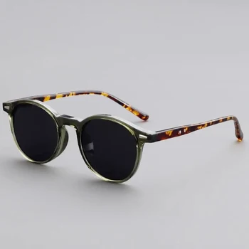 Vintage Runde Sonnenbrille für Damen und Herren, kreisförmige Sonnenbrille, ovale Sonnenbrille für Damen