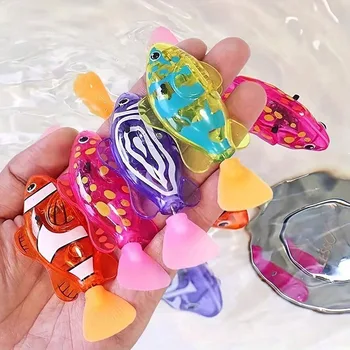 Lichtsensorischer Roboter-Clownfisch - Realistischer elektrischer Schwimmfisch, Aquariendekoration