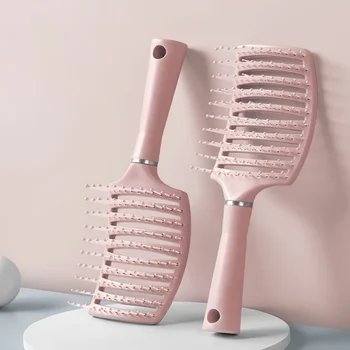 Haarbürste, Luftkissenkamm, flauschig, Anti-Haarausfall, Massage-Haarbürste für alle Haartypen für langes