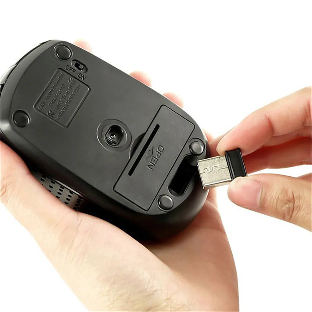 Drahtlose Maus, leise Maus, 2,4 G, tragbare mobile optische – Bild 3