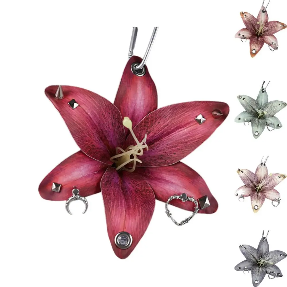 Simulation Blume Orchidee Lilie Schlüsselanhänger Rucksack – Bild 2