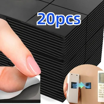 Quadratische magnetische Blätter, selbstklebende Magnete, weiche Magnetfolie für Haushalt, Büro (20 Stück)