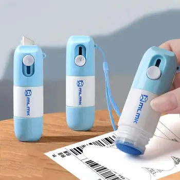Thermopapier-Korrekturflüssigkeit mit Unboxing-Messer, tragbar, langlebig, Thermopapier