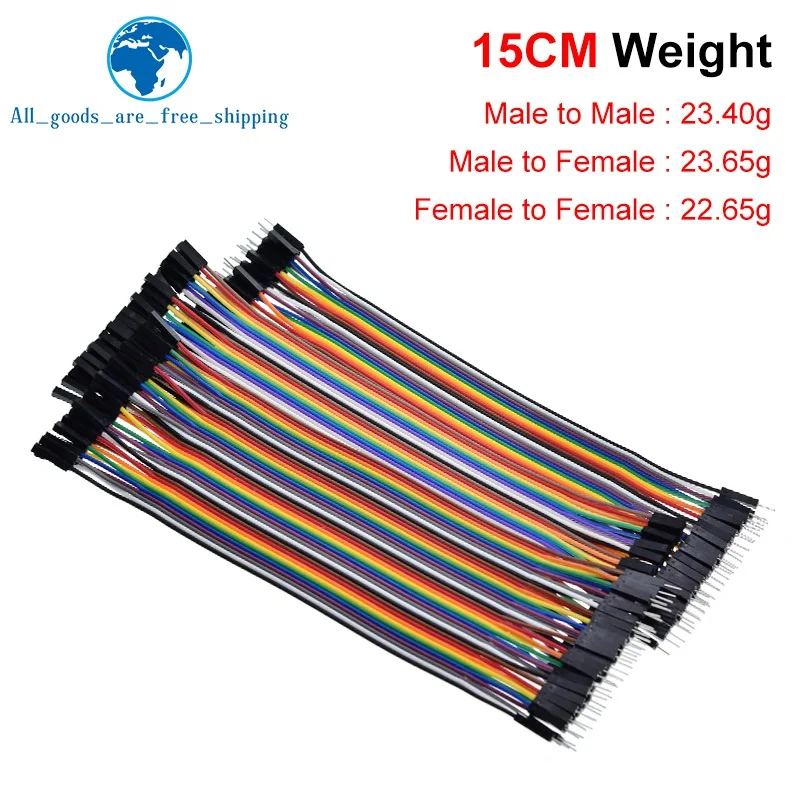 Für Dupont Line 10CM 20CM 30CM 40Pin Stecker auf Stecker + – Bild 6