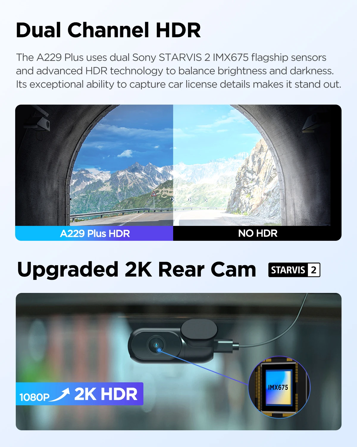 VIOFO A229 PLUS Auto Dvr 2K HDR Video Recorder 5GHZ WI-FI GPS – Bild 4