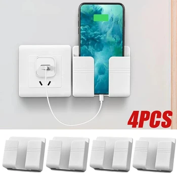 Wand Montiert Lagerung Box Multifunktions Schlag Organizer TV Fernbedienung DIY Handy Stecker Lade Halter