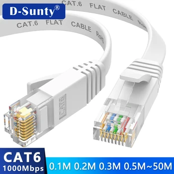 Kurzes flaches Cat 6 Netzwerkkabel RJ45, ab 10 cm, Patchkabel