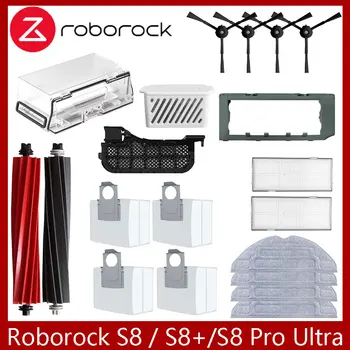 Roborock S8 S8 Pro Ultra S8+ Roboterstaubsauger Ersatzteile Hauptseitenbürsten Mopptücher HEPA-Filter