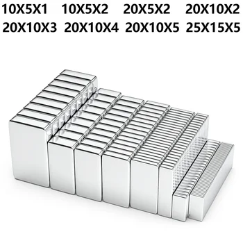 20x10x2 20x10x3mm Leistungsstarker Neodym-Magnetblock Superstarkmagnete N35 NdfeB Permanentmagnet