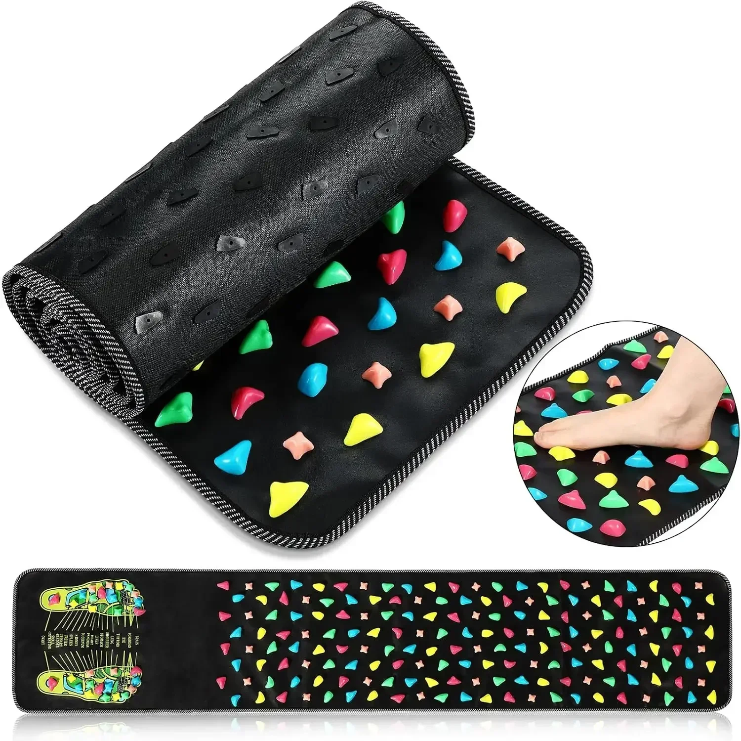 Finger Druck Bord Fuß Fuß Massage Pad Gesundheit Spaziergang – Bild 5