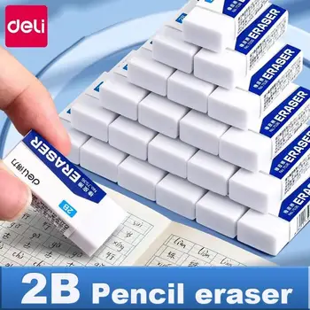 Deli 5/10 Stück 2B Radiergummi, sauber und schmutzfrei, für Studenten, Prüfung, Büro, Skizze, weicher