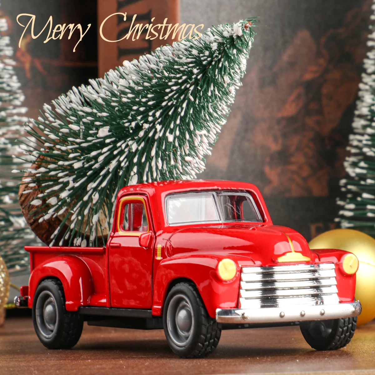 Mini-LKW + Weihnachtsbaum 2-teiliges Ornament-Set; eine gute – Bild 2