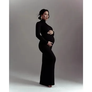Umstandskleider für Fotoshooting, Schwangerschaft, Frauen, figurbetont, Maxi-lange Kleider, Kleidung