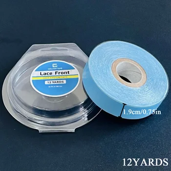 1 Rolle 2 cm 12 Yards Super Hair Blue Tape Doppelseitiges Klebeband für Haarverlängerung/Spitzenperücke/Toupet