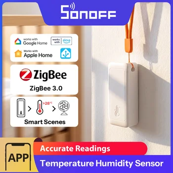 SONOFF Zigbee Temperatur- und Feuchtigkeitssensor Smart Home Airguard TH Lite SNZB-02B Ewelink APP-Steuerung