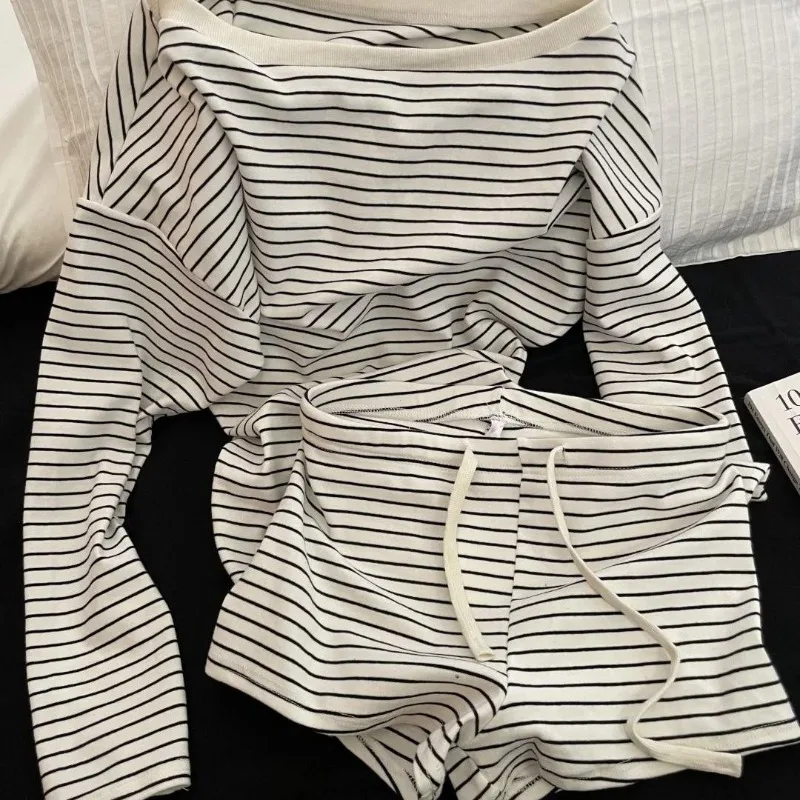 Neues 2025 Koreanisches Pyjama-Set mit Langen Ärmeln