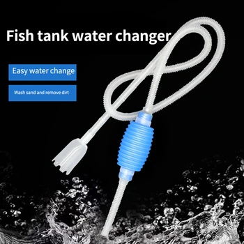 Aquarium Siphon Vakuum Kies Wasser Filter Reiniger Siphon Pumpe Manuelle Reiniger ChangerSafe Staubsauger