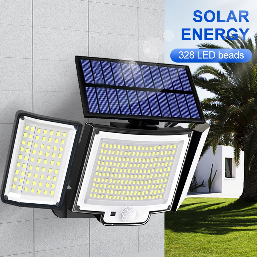 Solarleuchte für den Außenbereich, 328/348 LED, integrierter – Bild 4
