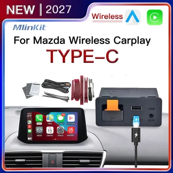 Typ-C Wired Wireless CarPlay Android Auto USB Adapter für Mazda 2 3 6 CX3 CX5 CX8 CX9 MX5 Demio Miata