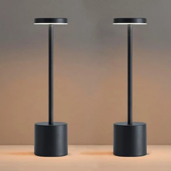 Tragbare kabellose LED-Tischlampen mit Touch-Motiv, wiederaufladbare Schreibtischlampe, 3 Farben, verstellbar