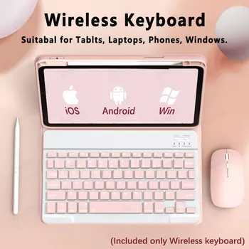 Drahtlose Bluetooth-kompatibel Tastatur Für Android iOS Tablet Ultra-Dünne 78 Tasten Wiederaufladbare Tragbare