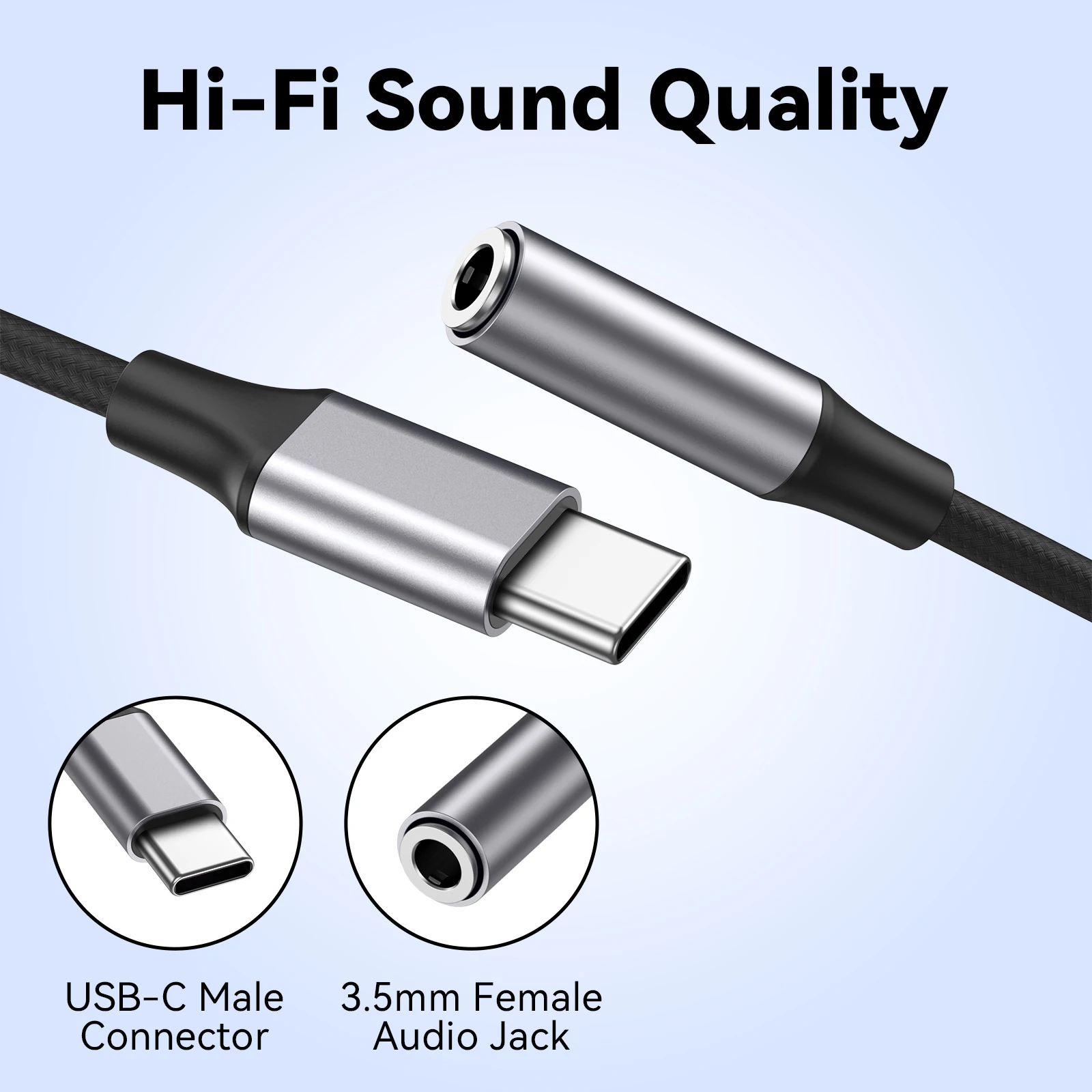 USB-C auf 3,5-mm-Klinke Kopfhörer-Adapter – Bild 4
