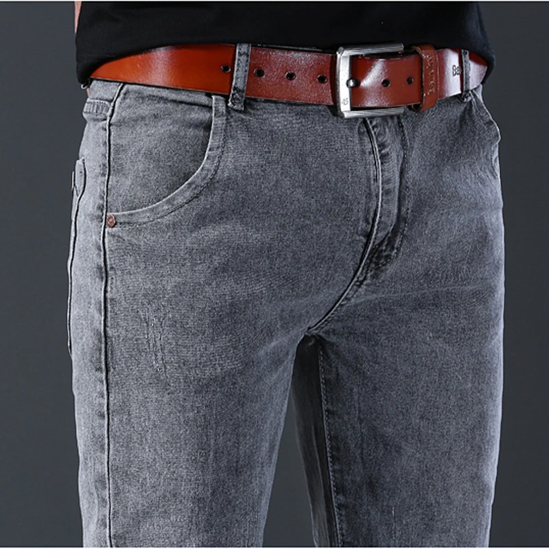 Jeans im neuen Stil, Slim-Fit für Herren, bequeme, elastische – Bild 4