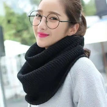 Winterschal für Damen Infinity Strickschal Kreis Halstuch Damen Super Chunky Loop Snood Unsex Solid Crochet
