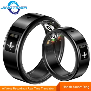 SR116 Smart Ring für Männer und Frauen, KI-Sprachrekorder, Echtzeit-Übersetzung, Fitness-Tracker