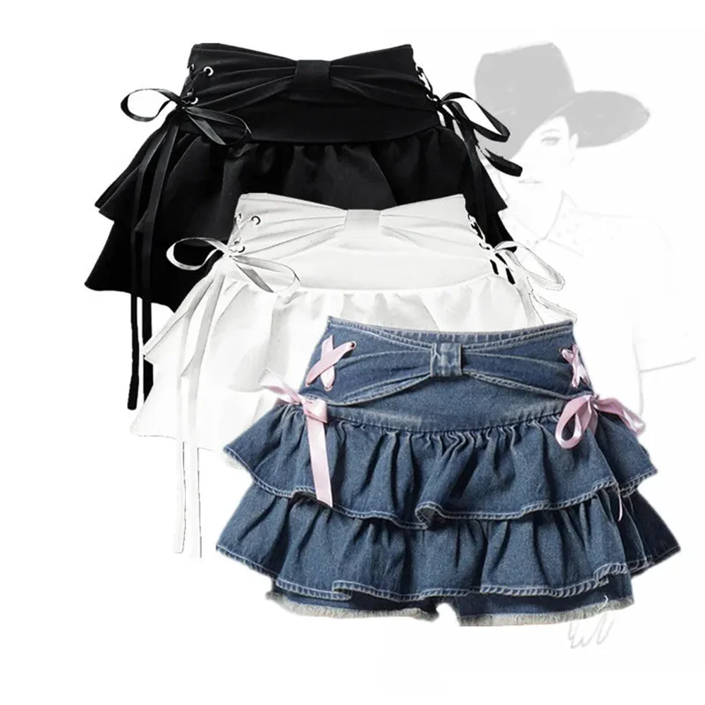 Neue Mode Frauen heißes Mädchen süße kawaii Bogen Vintage y2k