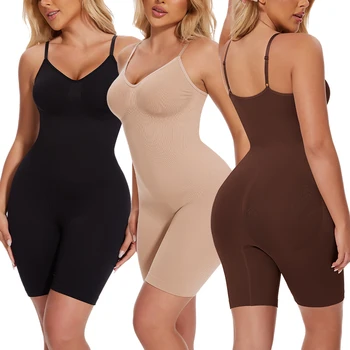 Body Shapewear Frauen Tank Top Bauch-steuer Full Body Shaper Anti Scheuern Shorts Abnehmen Taille Trainer Butt
