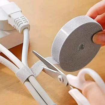 1/5M Kabel Organizer Kabel Management Draht Wickler Band Kopfhörer Maus Kabel Management Krawatten Schutz