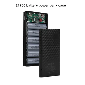 DIY Powerbank-Gehäuse für 6× 21700 Akkus mit QC 3.0