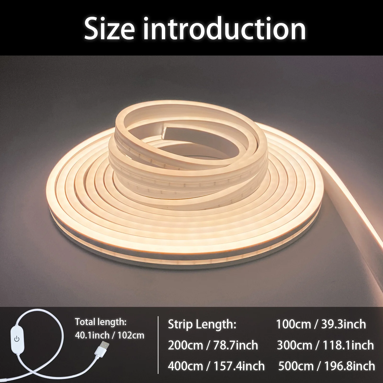 Neon LED Licht Streifen Smart Touch Sensor Schalter Dimmbare – Bild 6