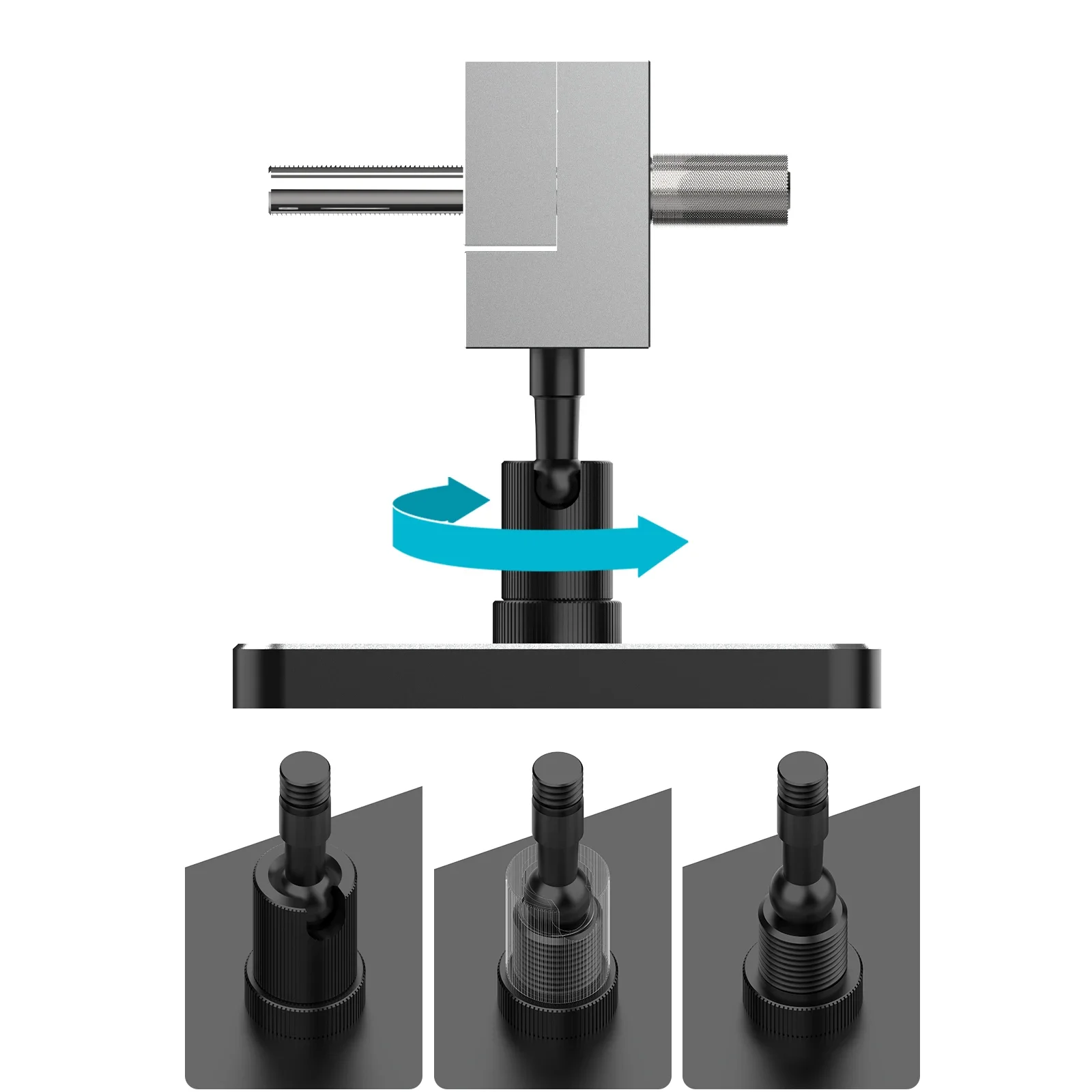 MAZHA T0010 2-in-1 tragbarer Mini-Tischschraubstock, kompakte – Bild 6