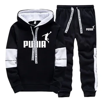 Heiße Verkäufe Herren Trainingsanzug Drucken Casual Sweatshirts Sportswear Ein Stück Hoodie Hosen Im Freien
