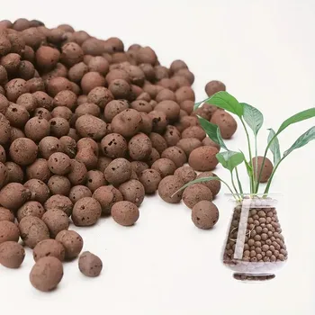 Hydroponische erweiterte Kieselsteine aus Ton für den Garten - ovale Bio-Keramikpellets für Töpfe