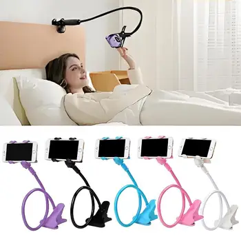 Faul Desktop Nacht Clip Telefon Halterung Flexible Lange Arm Handy Halter Stehen Halterung Für Smartphone A1B9