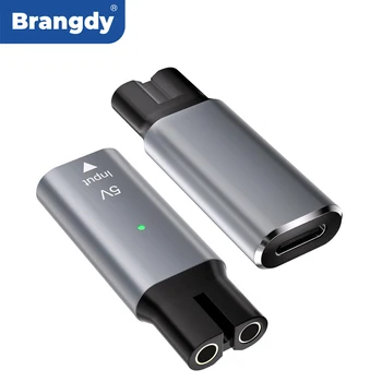 Brangdy 5V Typ-C Rasierer-Adapter, Ladegerät, Konverter für Philips OneBlade QP2724 QP2834 QP1424 QP1924