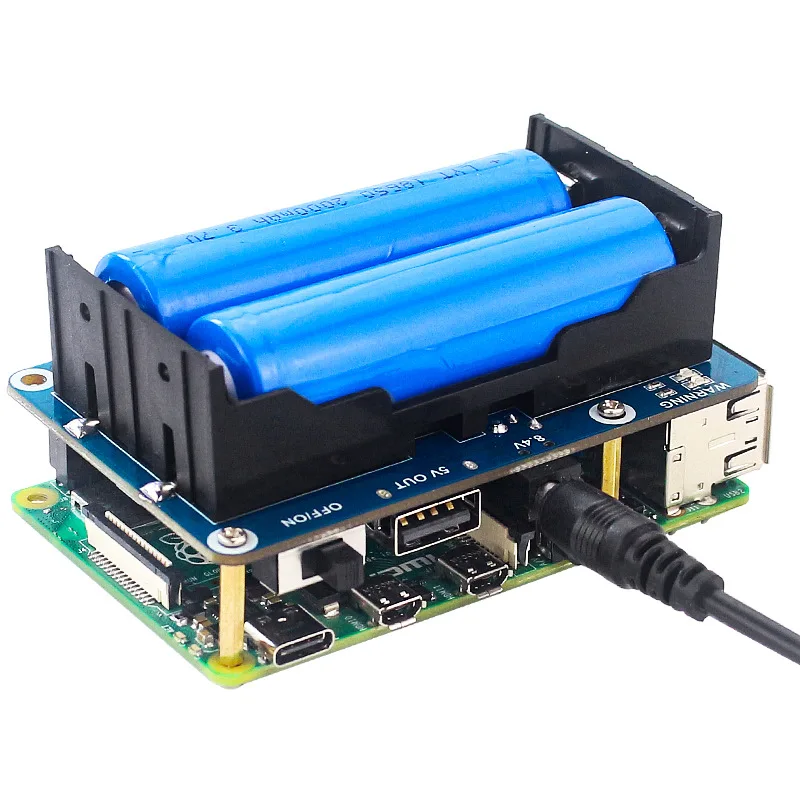 Raspberry Pi 4B/3B+ UPS-Batteriepack -5V – Bild 3