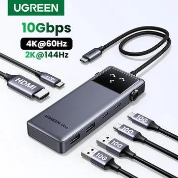 USB-C Hub 6-in-1 mit HDMI 4K 60 Hz, USB 3.2 10 Gbit/s und 100 W PD