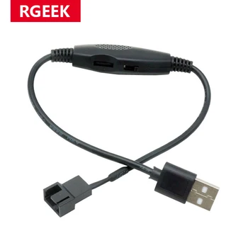 USB auf 4-Pin 5V USB Lüfteradapterkabel USB2.0 auf 4-Pin Gehäuselüfter-Adapterkabel mit Drehzahlregelung