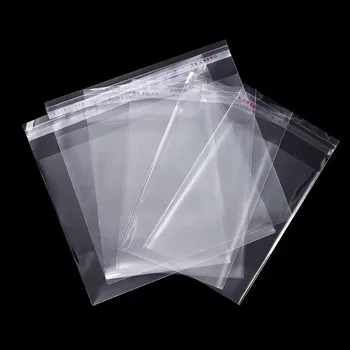 Transparente Selbstklebende Dichtung Taschen OPP Kunststoff Zellophan Taschen Geschenke Tasche (100 Stück)