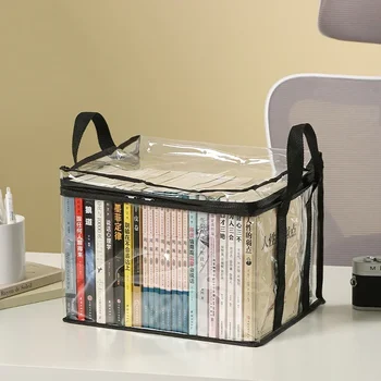 Faltbare Buchbox für Studentenwohnheime, Klassenzimmer, Buch-Organizer, transparent, wasserdicht
