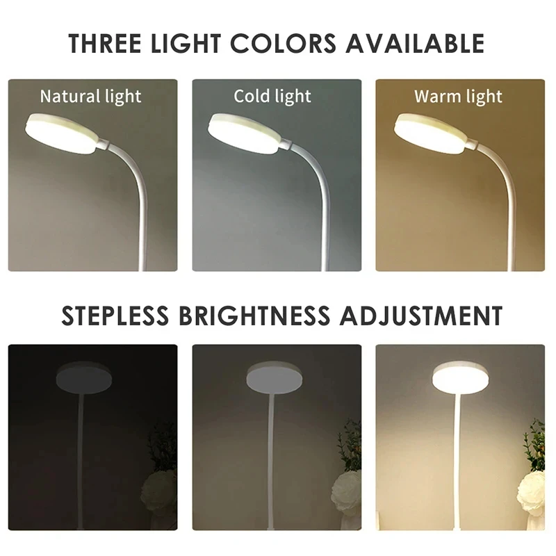 Tragbare LED-Schreibtischlampe, Augenschutz, 3 Modi, Dimmen – Bild 3