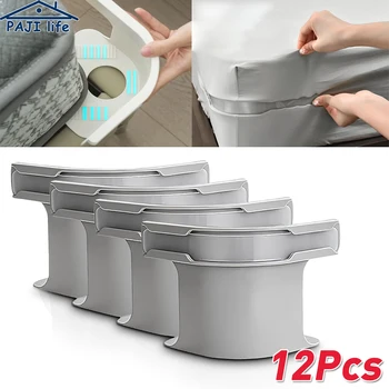 Bettlakenhalter, 4er-Pack, Spannbettlaken-Clips, sichere, rutschfeste Matratzen-Eckgurte, elastisch, robust