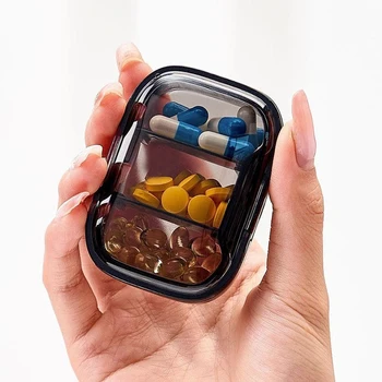Mini Medizin Pillen Box Medikament Lagerung Box Pillen Dispenser Pille Veranstalter Tablet Pillbox fall