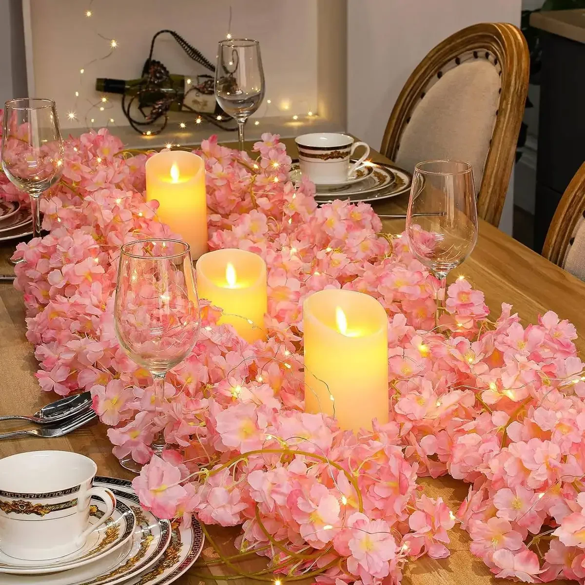 2M 20LEDs Kirschblüten-Lichterkette, Girlande, künstliche – Bild 6