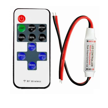 12V LED Dimmer Controller 11key DC 5V 12V 24V RF Drahtlose Fernbedienung für LED Streifen Licht Einfarbig